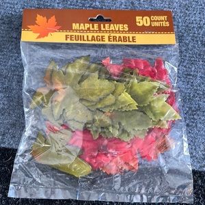 NWT 50 Maple Leaves Decorations